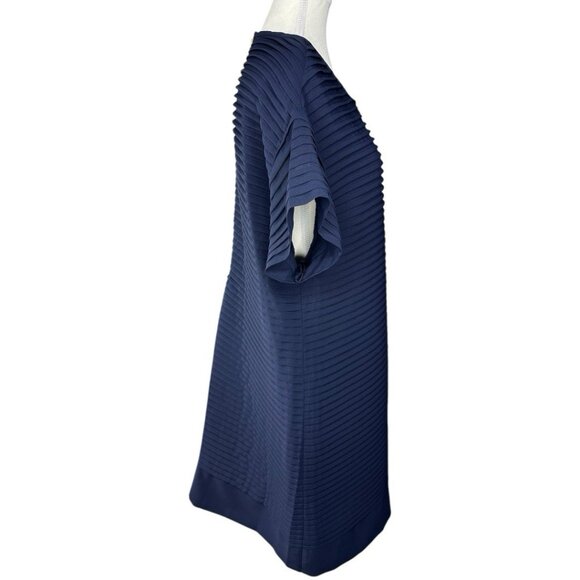 J.Crew‎ Women's Navy Blue Tiered Designer Shift Dress - Picture 2 of 15